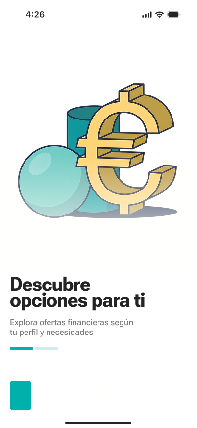 Pantalla de la aplicación